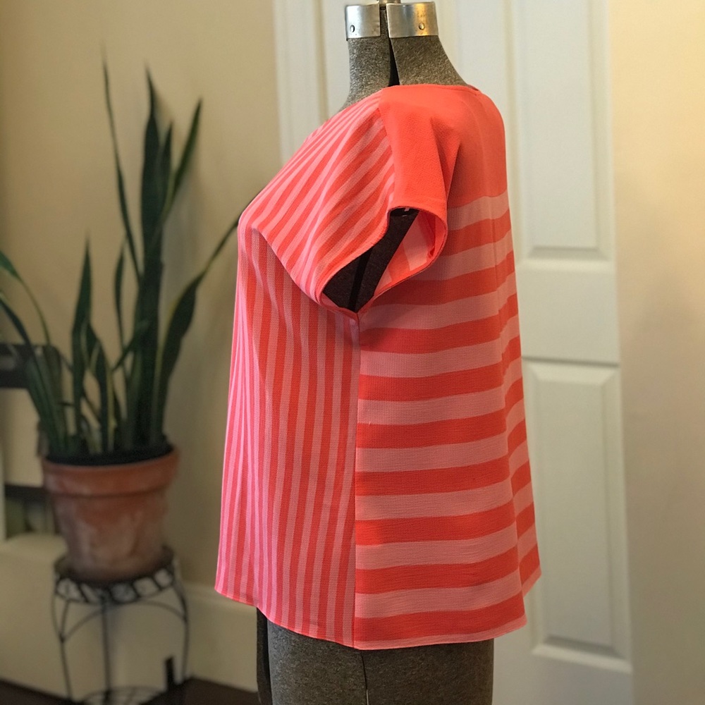 Pink striped shirt